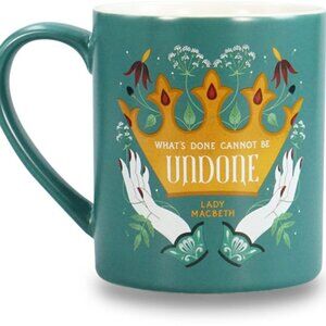 Lady Macbeth Shakespeare Mug 14floz - Ceramic by Half Moon Bay NWT